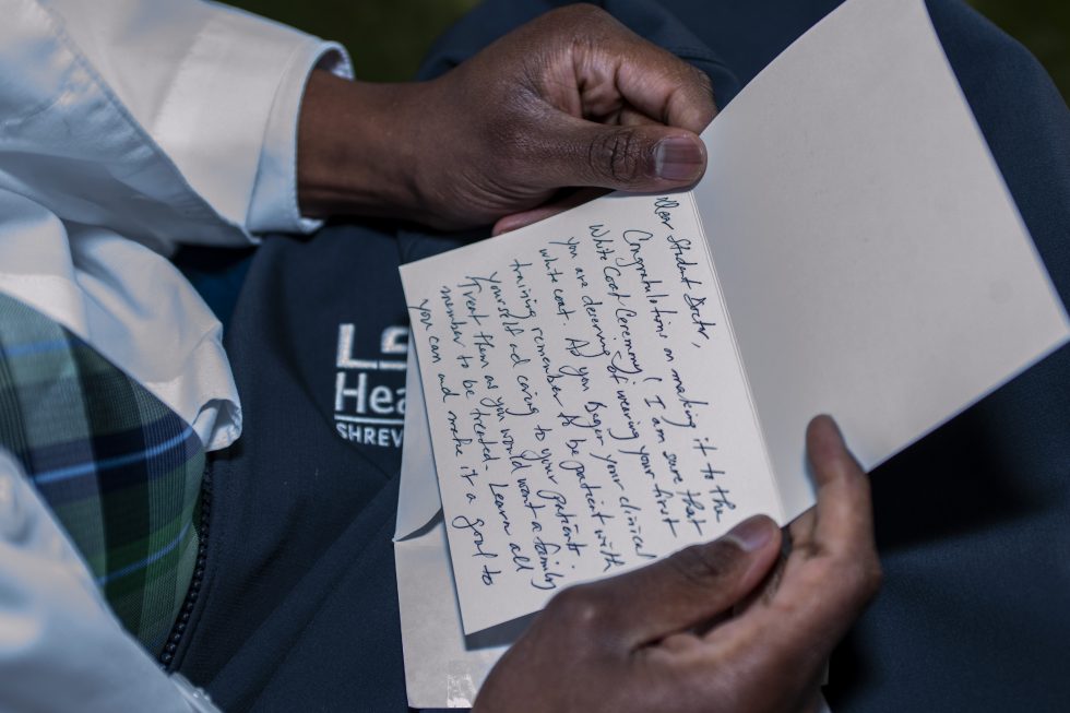 White Coat Note LSU Health Sciences Foundation