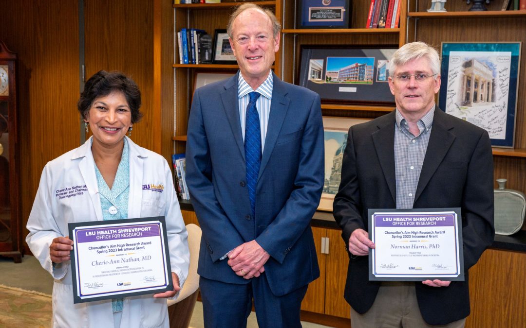 Dr. Norman Harris and Dr. Cherie-Ann Nathan Receive Chancellor’s Aim High Research Award