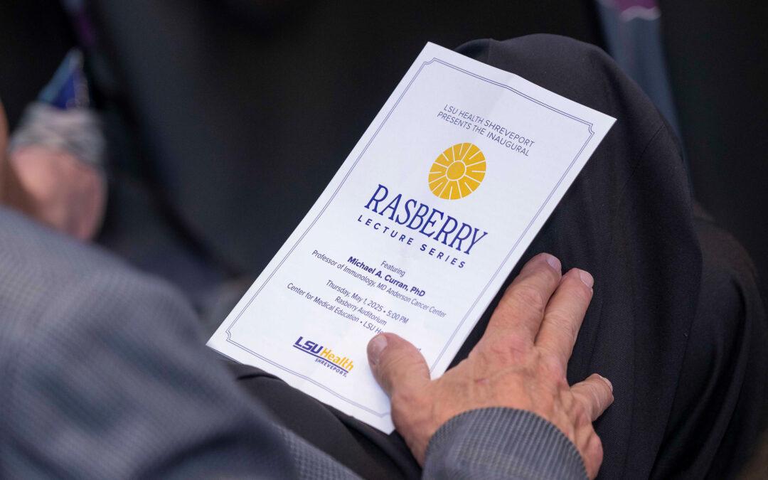 LSU Health Shreveport Hosts Inaugural Rasberry Lecture, Featuring Dr. Michael Curran on Cancer Immunotherapy